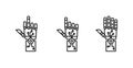 Robot hands icon , vector illustration