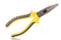 Single combination pliers, macro, isolated on white background. Royalty Free Stock Photo