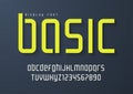 Basic display font design, alphabet, typeface, letters and numbe