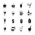 Basic - Drink Icons Royalty Free Stock Photo