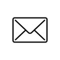basic email icon in line style