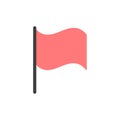 Basic, Flag, Ui Flat Color Icon. Vector icon banner Template