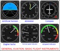 Basic flight instruments