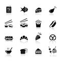 Basic - Food Icons Royalty Free Stock Photo
