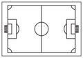 Basic football ground plan outline design