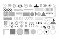 Basic Geometric Shapes Vector Set Simple Circular Royalty Free Stock Photo