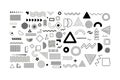Basic Geometric Shapes Vector Set Simple Circular Minimal Icons Royalty Free Stock Photo