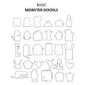 Basic How Drawing Monster Doodle Arts