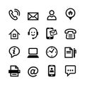 16 basic icons - contact us