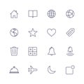 Basic icons Royalty Free Stock Photo