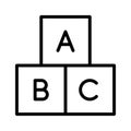 Basic kids learning blocks, Download this amazing icon of learning blocks