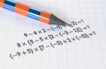 Basic math operations Royalty Free Stock Photo