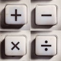 Basic Mathematical Operations as Buttons