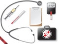 Basic medical devices for doctor.