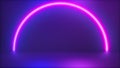 a basic objects neon glowing 3d rendering