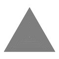 BASIC REGULAR GEOMETRIC. GRAPHIC ELEMENTS. PARALLEL LINES WITH TRIANGLE