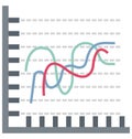 Statistics Color isolated Vector Icon that can be easily modified or edit Royalty Free Stock Photo