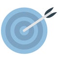 Dartboard Color isolated Vector Icon that can be easily modified or edit Royalty Free Stock Photo