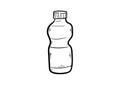 Bottle doodle icon vector simple