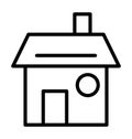 House Isolated Vector Icon that can be easily modified or edit in any style House Isolated Vector Icon that can be easily modifie Royalty Free Stock Photo
