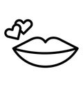 Anatomy, lips Isolated Vector Icon that can be easily modified or edit in any style Anatomy, lips Isolated Vector Icon that can b