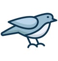 sparrow, twitter Isolated Vector Icon that can be easily modified or edit in any style sparrow, twitter Isolated Vector Icon that Royalty Free Stock Photo