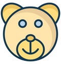 Teddy, teddy bear Isolated Vector Icon that can be easily modified or edit in any style Teddy, teddy bear Isolated Vector Icon th Royalty Free Stock Photo