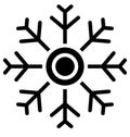 Snowflake Isolated Vector Icon that can be easily modified or edit in any style Snowflake Isolated Vector Icon that can be easily