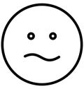 bemused face, emoticons Vector Isolated Icon which can easily modify or edit bemused face, emoticons Vector Isolated Icon which c