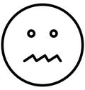 Bad, bored Vector Isolated Icon which can easily modify or edit Royalty Free Stock Photo