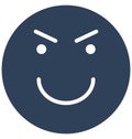 smiling, twinkling Vector Isolated Icon which can easily modify or edit