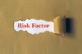 Risk factor heading