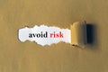 Avoid risk