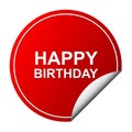 Happy birthday sticker