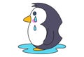 Illustration Of Cute Cartoon Penguin Royalty Free Stock Photo