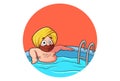 Illustration Of Cartoon Punjabi Man Royalty Free Stock Photo