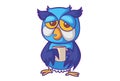 Cartoon Illustration Of Cute Owl