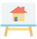 Property Presentation Color Vector icon which can be easily modified or edit Royalty Free Stock Photo