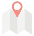 Map Locator Color Vector icon which can be easily modified or edit