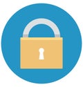 Padlock Color Vector icon which can be easily modified or edit Royalty Free Stock Photo
