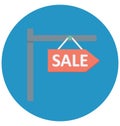 Sale Signpost Color Vector icon which can be easily modified or edit Sale Signpost Color Vector icon which can be easily modifie