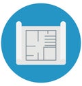 House Plan Color Vector icon which can be easily modified or edit House Plan Color Vector icon which can be easily modified or e Royalty Free Stock Photo