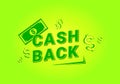 Cash back for banner design. Money, cash back, offer. Royalty Free Stock Photo