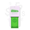 Cash app, great design for any purposes. Royalty Free Stock Photo