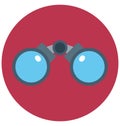 Basic Binoculars Color Icon isolated and Vector that can be easily modified or edit
