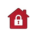 Home security icon Royalty Free Stock Photo