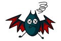 Cartoon Illustration Of Bat Royalty Free Stock Photo