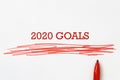 2020 goals illustration Royalty Free Stock Photo