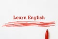 Learn English illustration Royalty Free Stock Photo