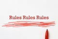 Rules rules rules heading